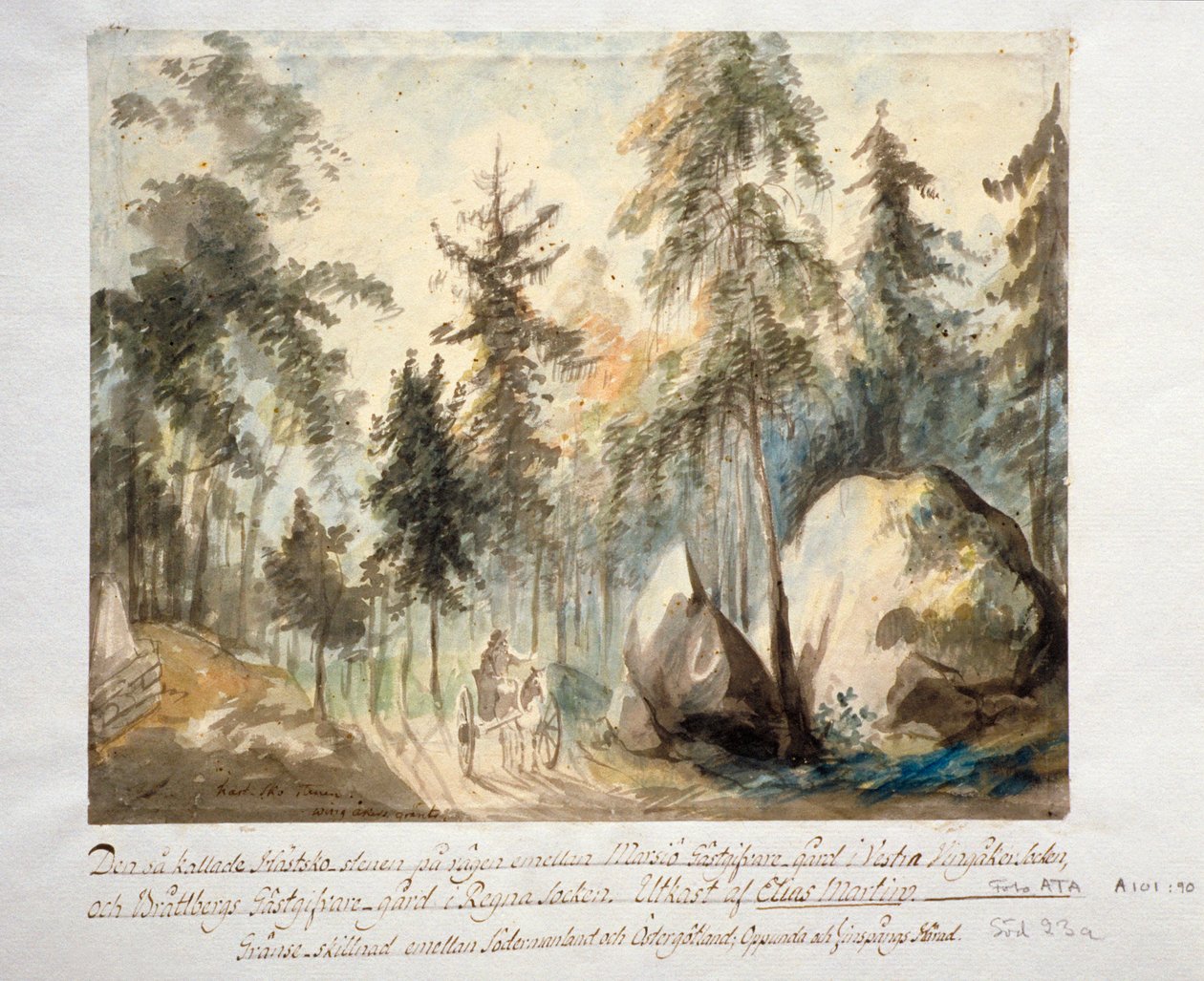 "Kámen podkovy", Finspång, Östergötland, Švédsko (25780761224) od Elias Martin