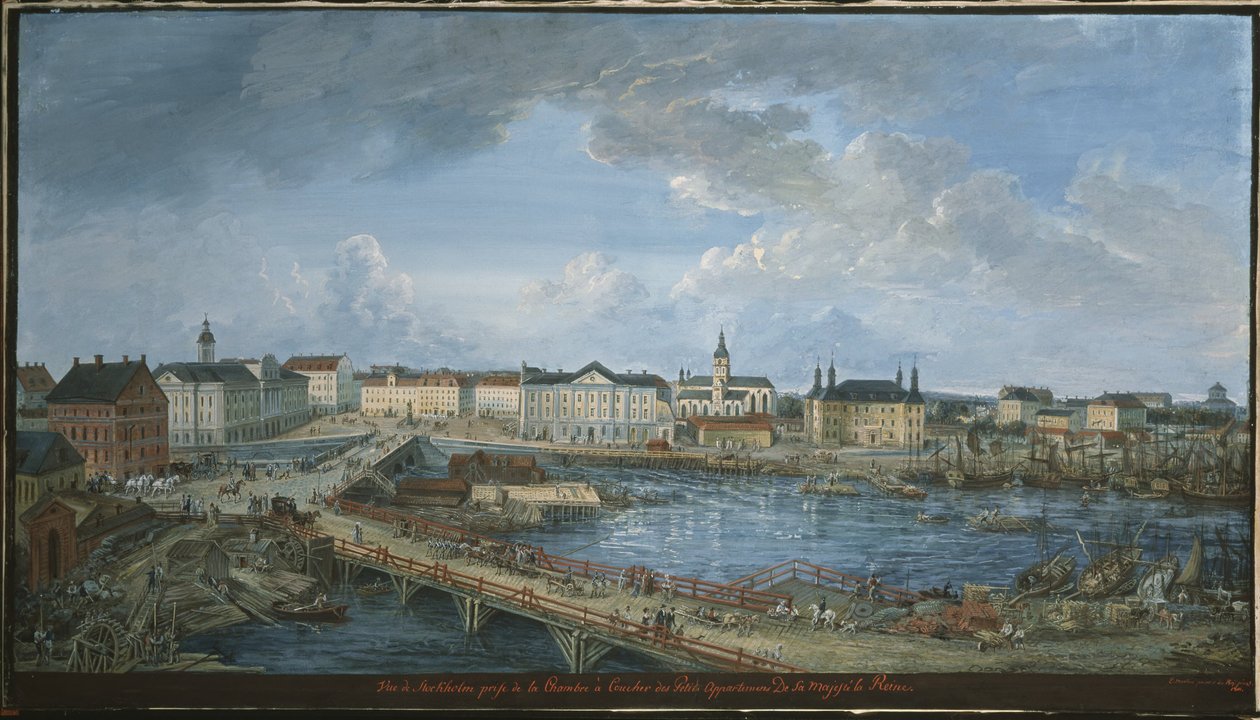 Pohled na Stockholm. od Elias Martin