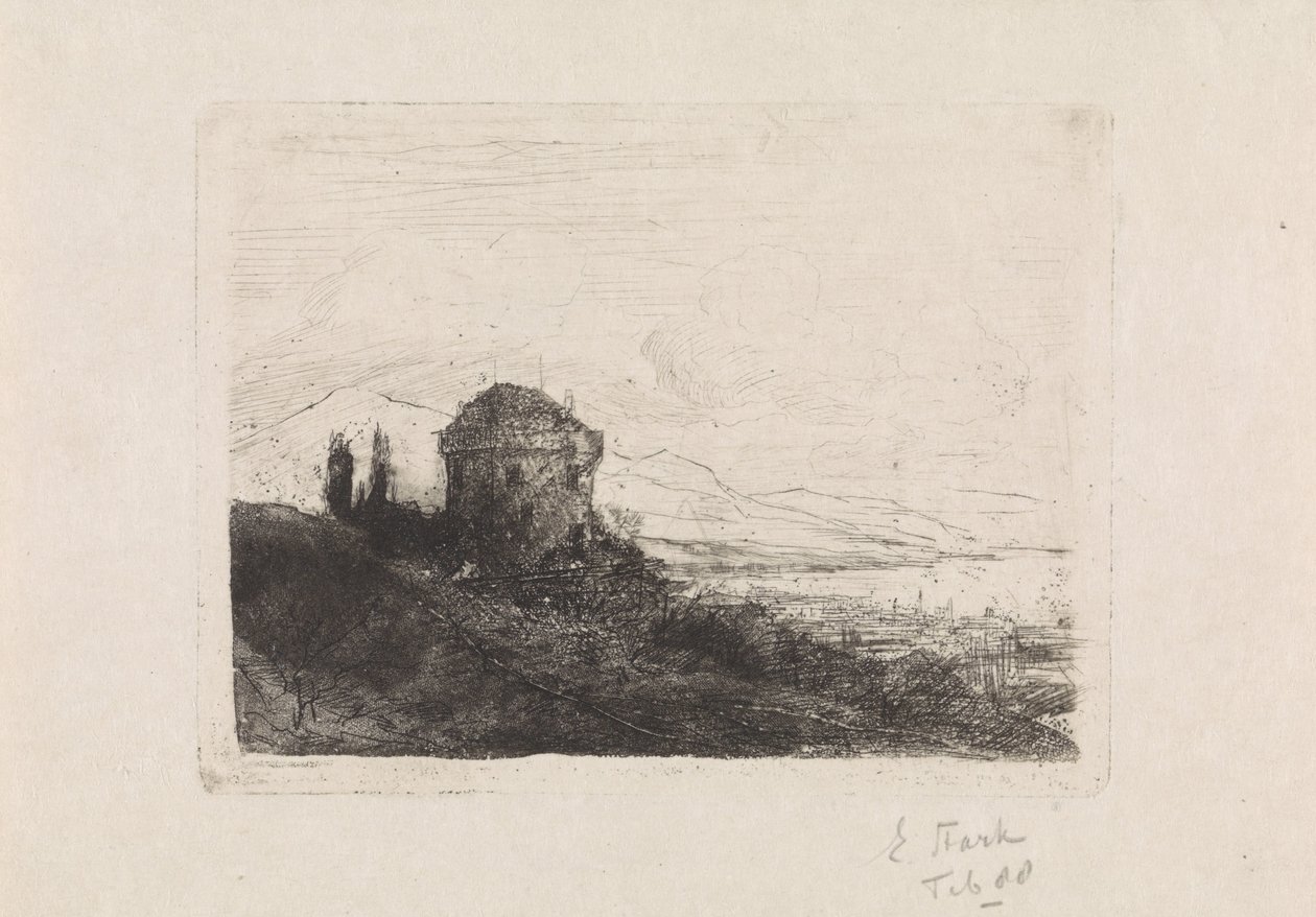 Chateau Chatelard poblíž Clarens od Elias Stark (signed by artist)
