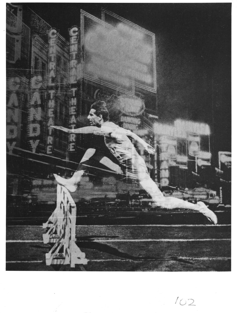 Fotogram, superpozice, 1930 (fotogram) od Eliezer Markowich Lissitzky