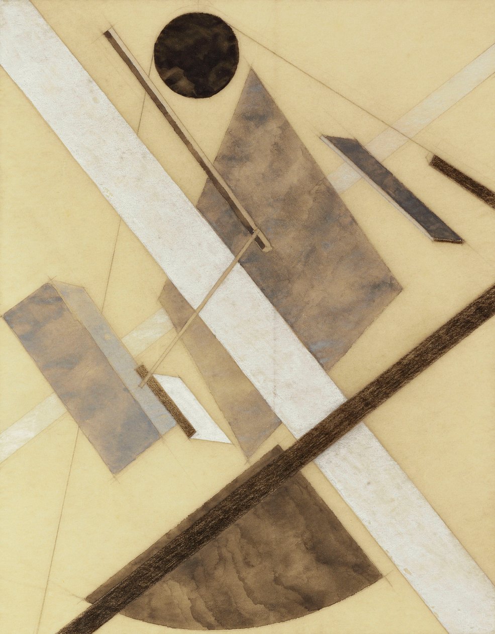 Proun: Cesta energie a dynamických toků, kolem roku 1920 od Eliezer Markowich Lissitzky