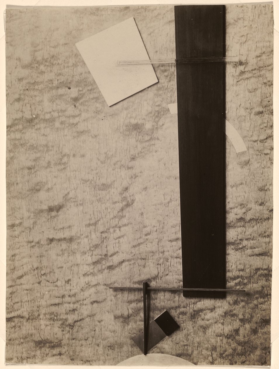 Proun v materiálu od Eliezer Markowich Lissitzky