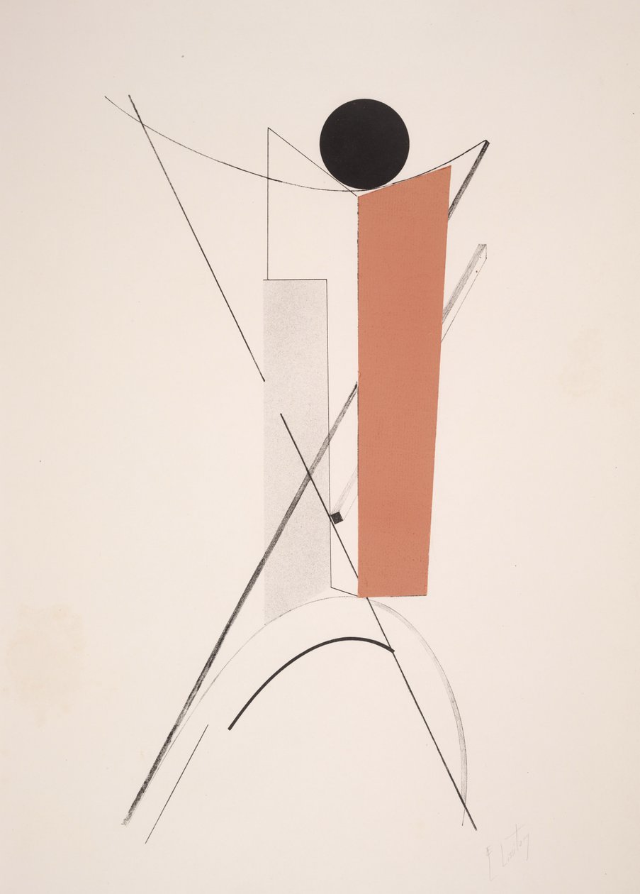 Nepojmenovaná od Eliezer Markowich Lissitzky