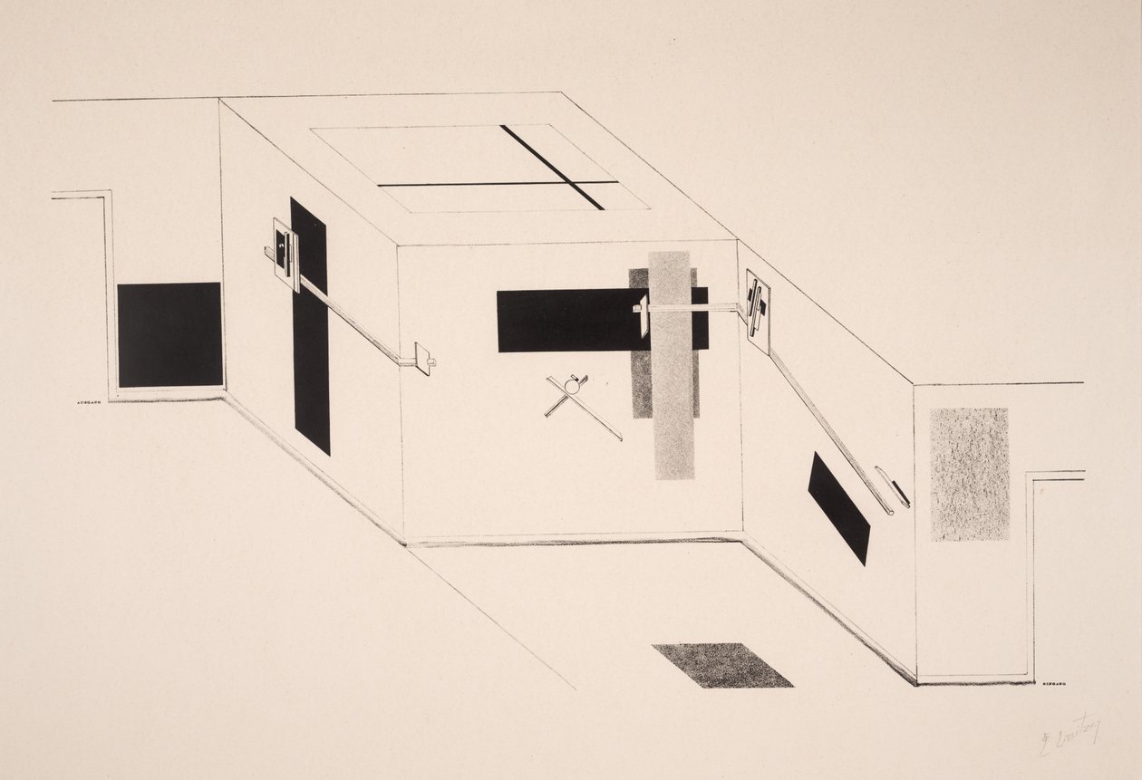 Nepojmenovaná od Eliezer Markowich Lissitzky
