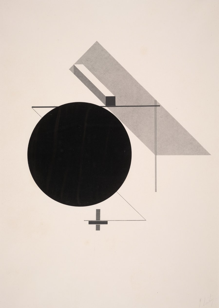 Nepojmenovaná od Eliezer Markowich Lissitzky