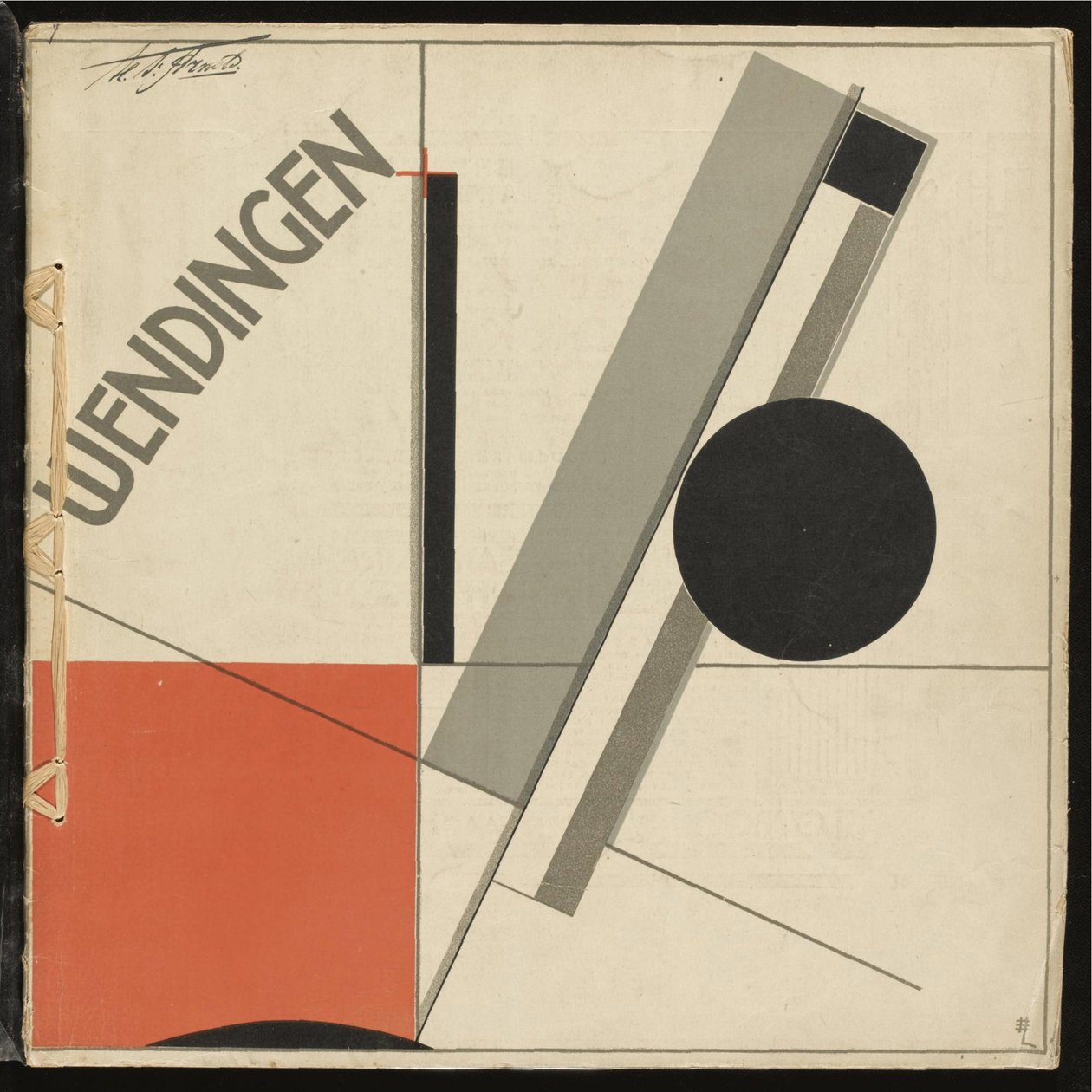 Weddingen č. 11 par Lissitzky, El (1890-1941). Barevná litografie, rozměr : 33,2x33,2 od Eliezer Markowich Lissitzky