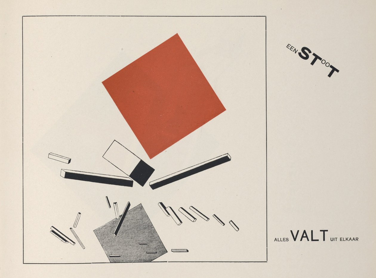 O dvou čtvercích, 1922. od Eliezer Markowich Lissitzky