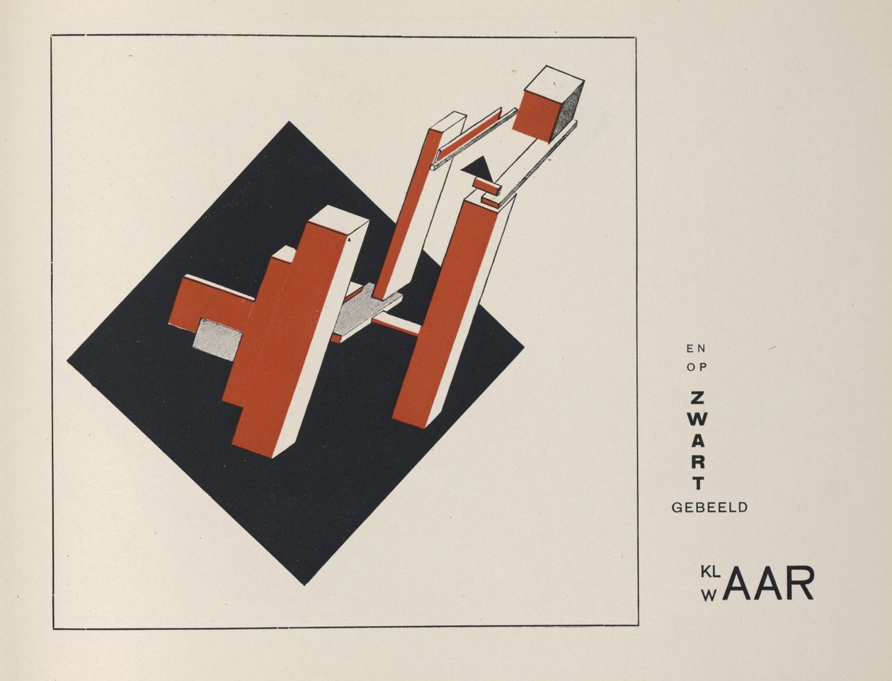 O dvou čtvercích, 1922. od Eliezer Markowich Lissitzky