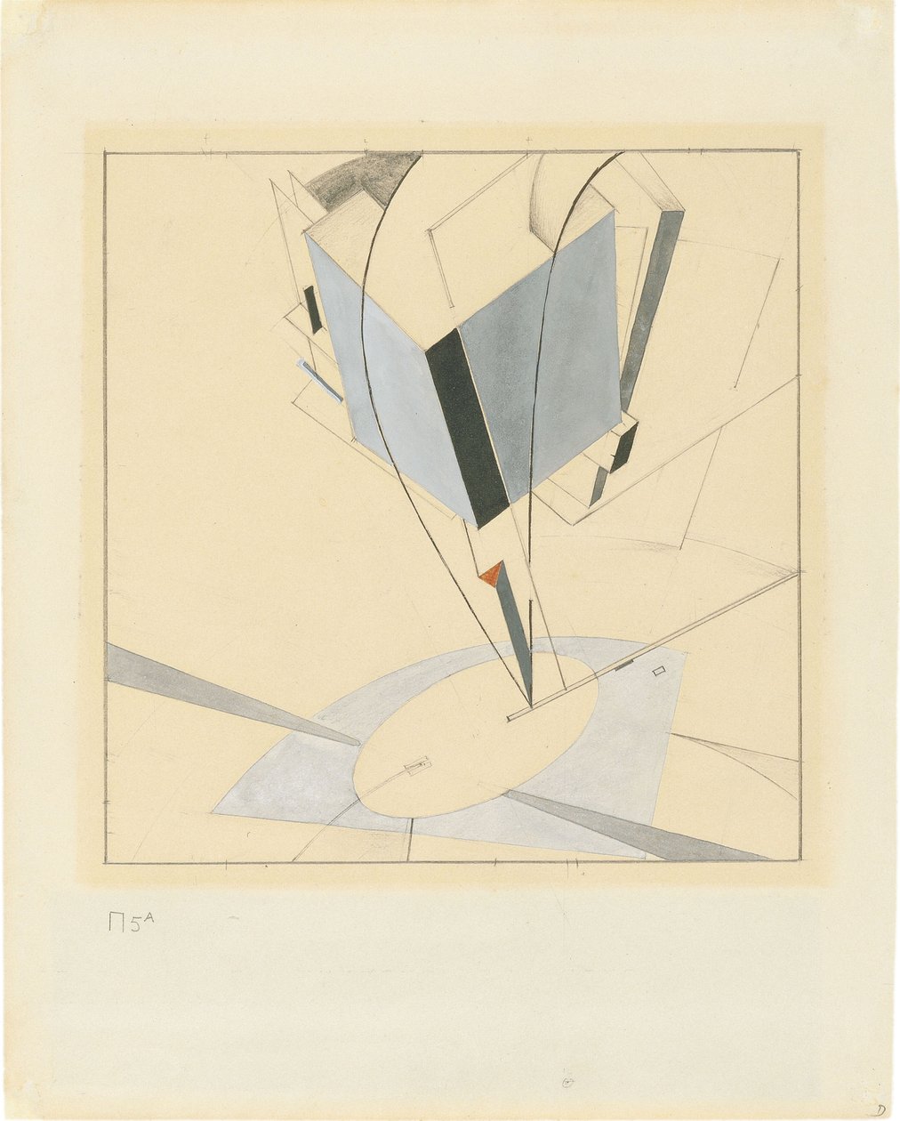 Proun 5 od Eliezer Markowich Lissitzky