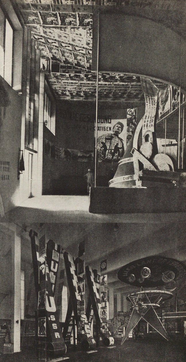 Sovětský pavilon na Mezinárodní tiskové výstavě, Kolín nad Rýnem, 1933. od Eliezer Markowich Lissitzky