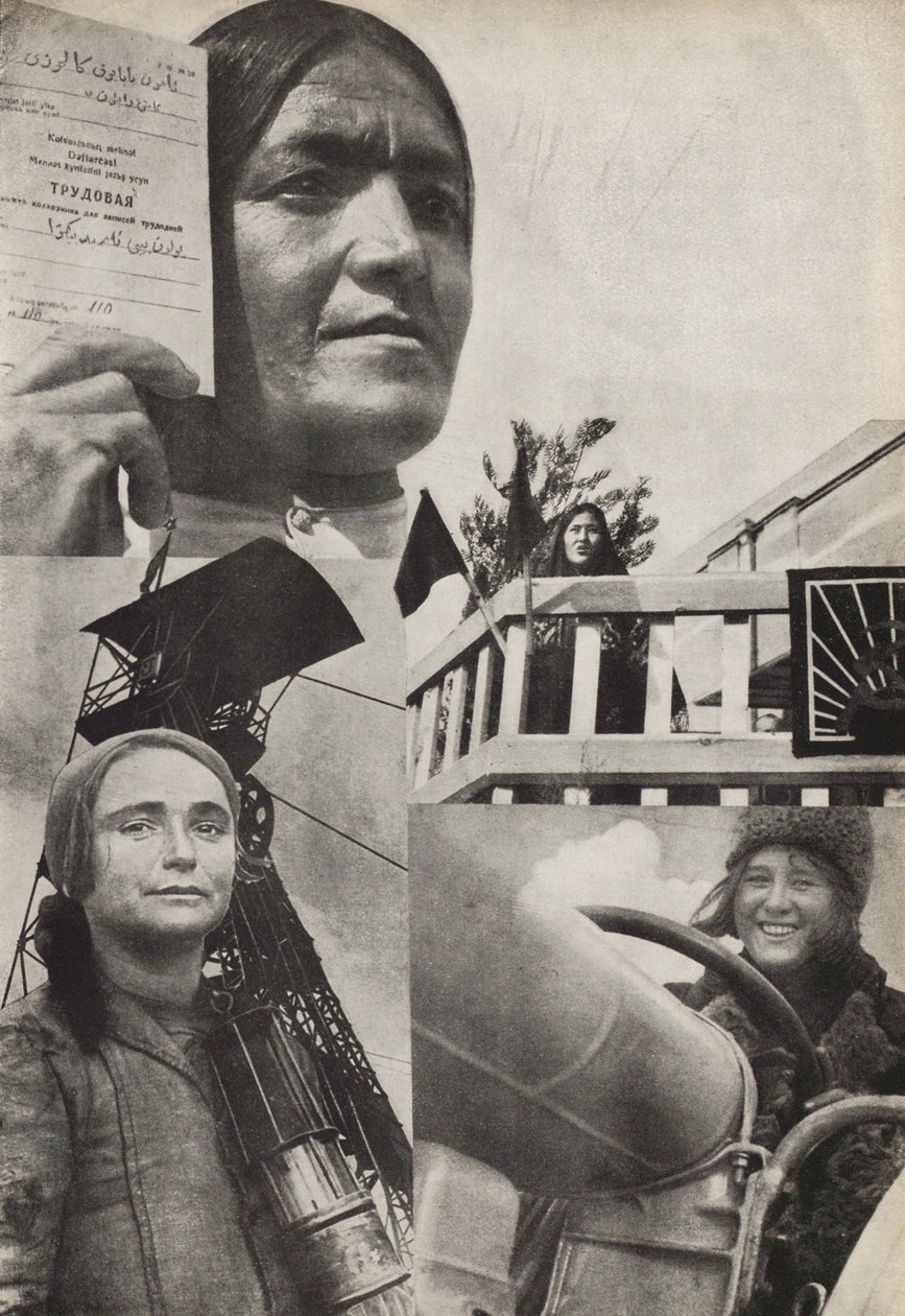 Sovětská žena. Ilustrace z SSSR buduje socialismus, 1933. od Eliezer Markowich Lissitzky