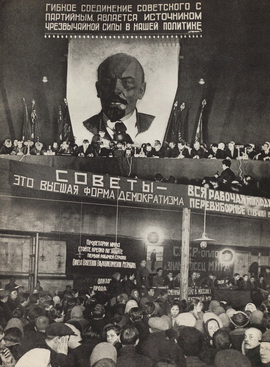 Sověti – nejvyšší forma demokracie. Ilustrace z SSSR buduje socialismus, 1933. od Eliezer Markowich Lissitzky