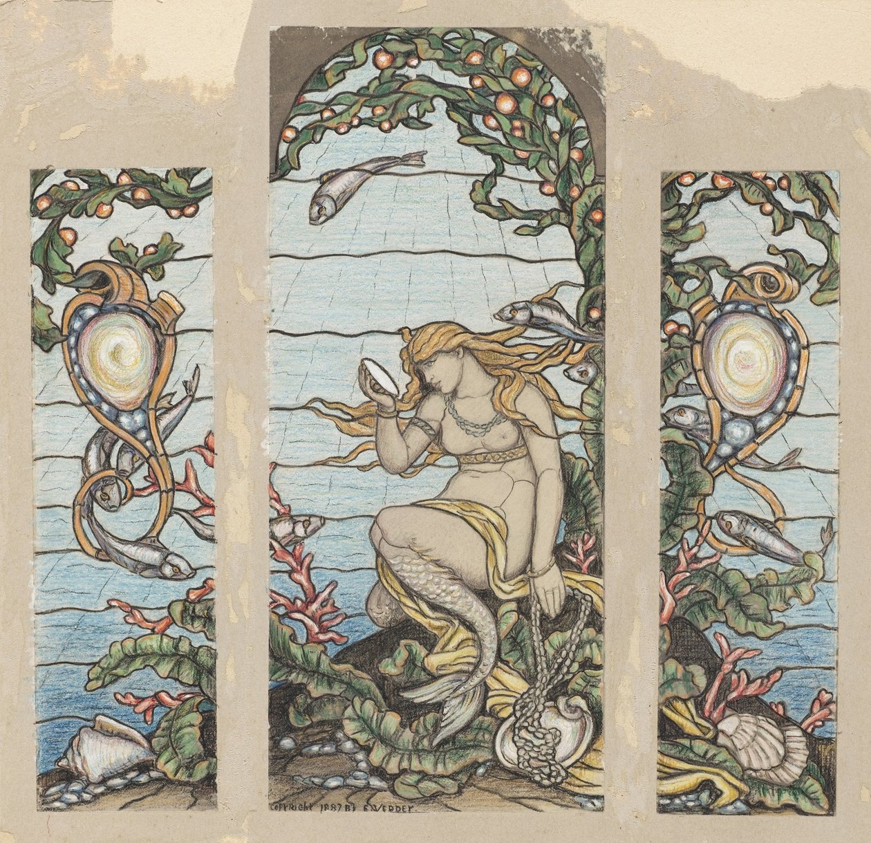 Okno mořské panny od Elihu Vedder