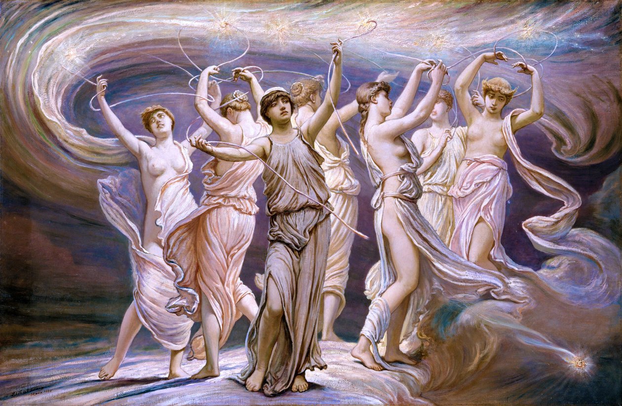Plejády od Elihu Vedder