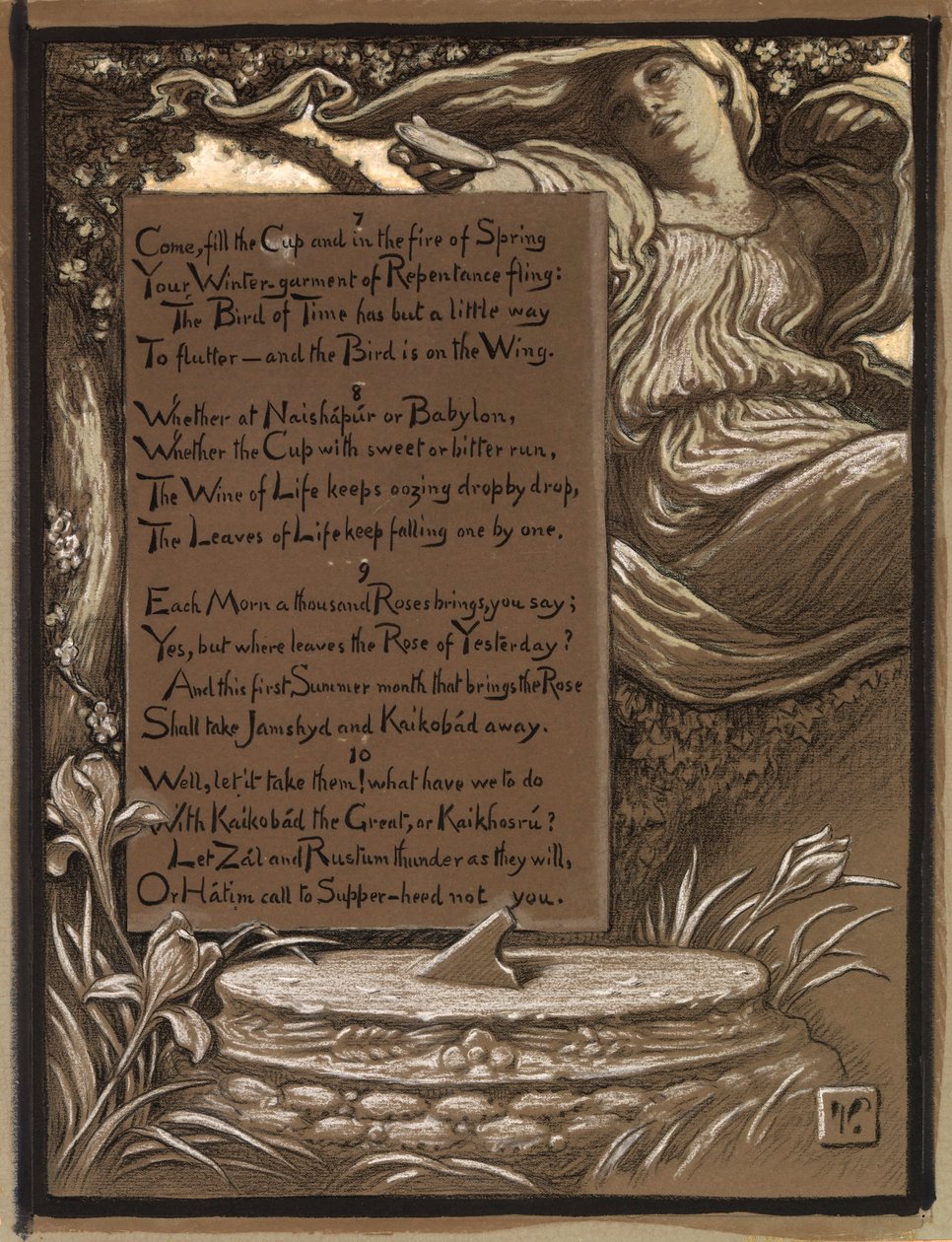 (Ilustrace k filmu Rubáiyát Omara Khayyáma) Pozvání od Elihu Vedder