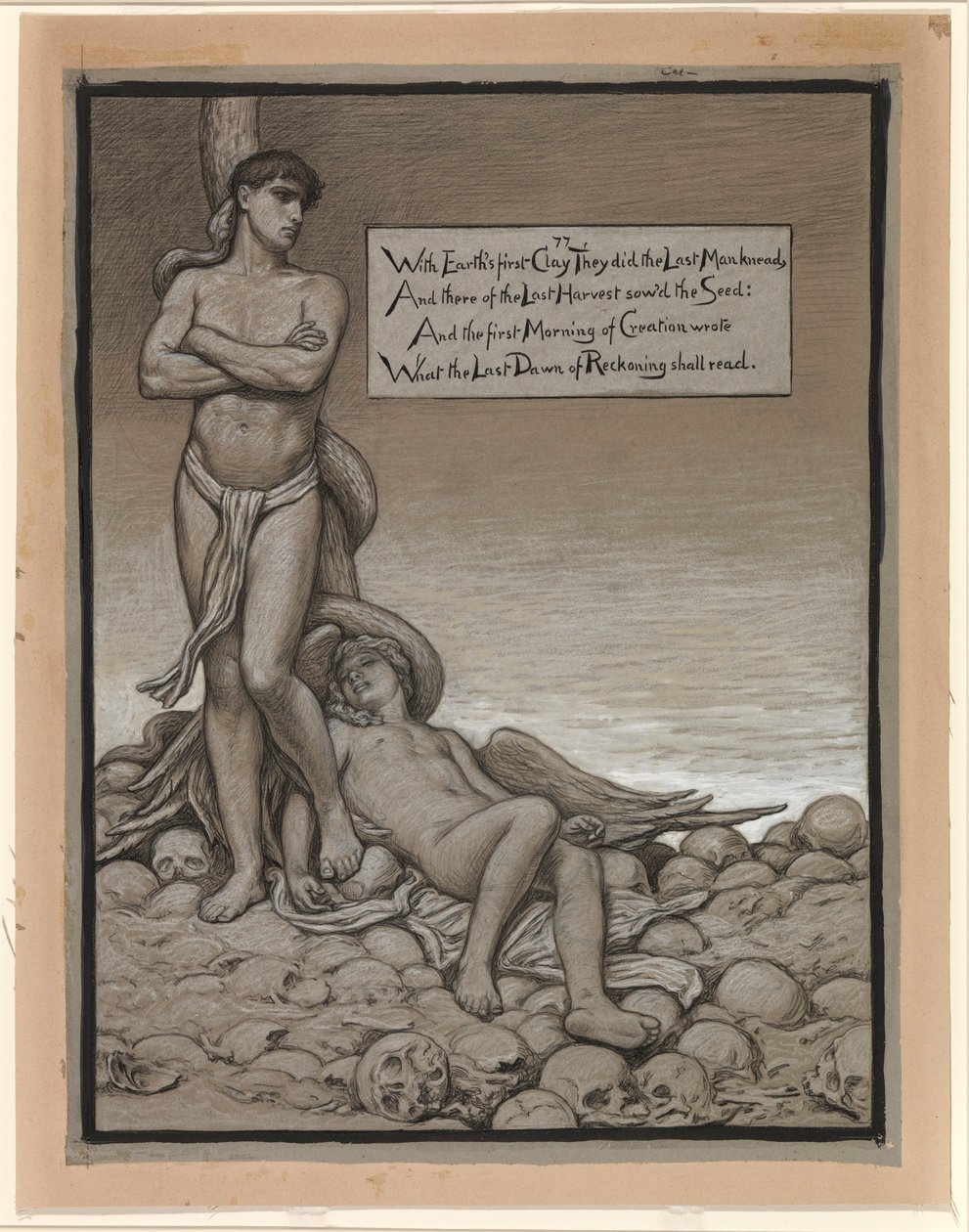 (Ilustrace k filmu Rubáiyát Omara Chajjáma) Poslední člověk od Elihu Vedder