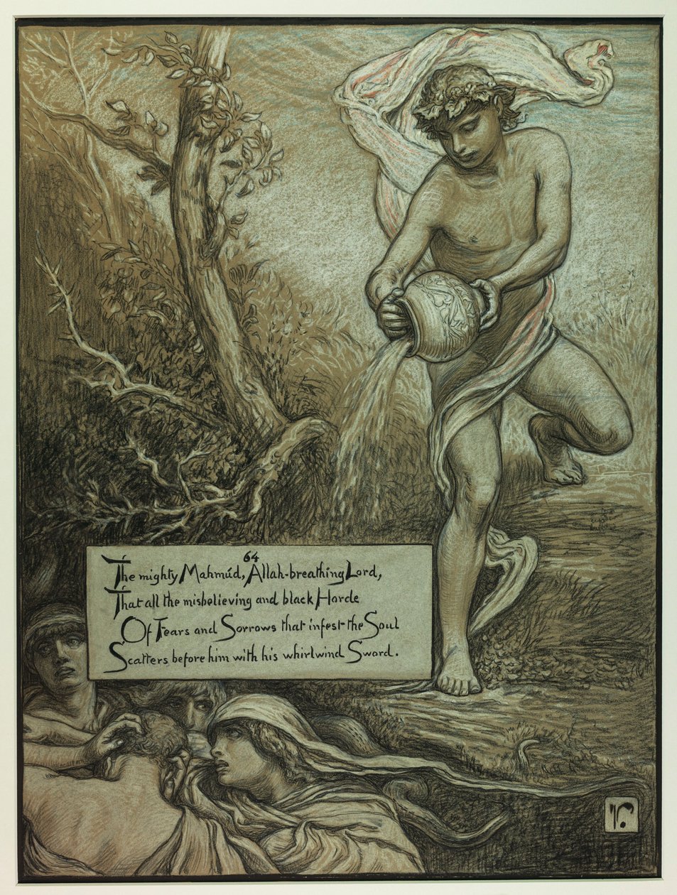 (Ilustrace k filmu Rubáiyát Omara Chajjáma) Mocný Mahmúd od Elihu Vedder
