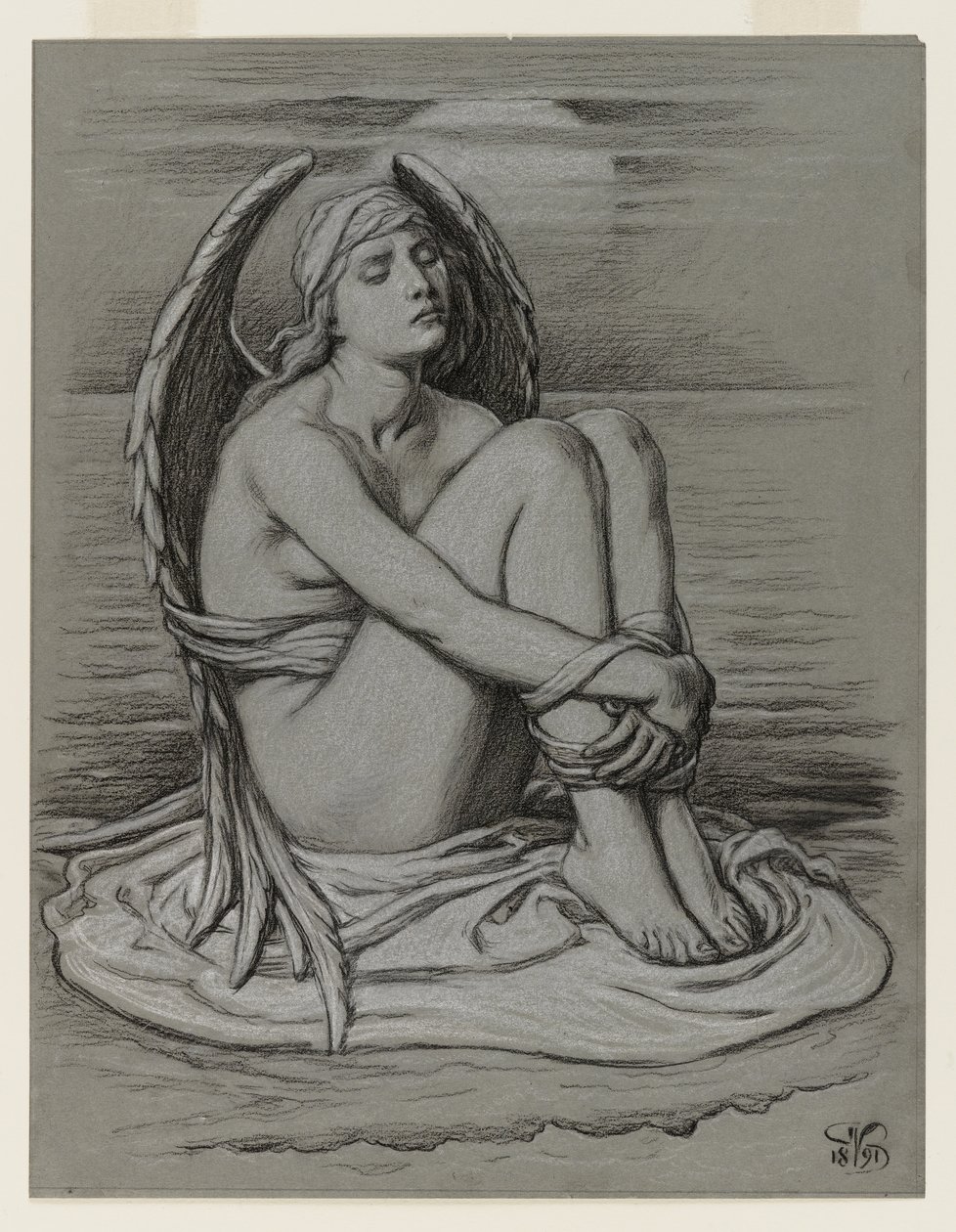 Svázaný anděl od Elihu Vedder