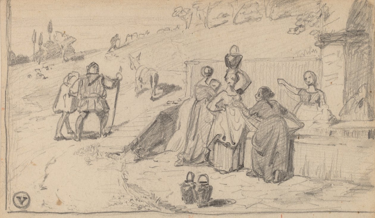Otec a syn, c. 1859. od Elihu Vedder