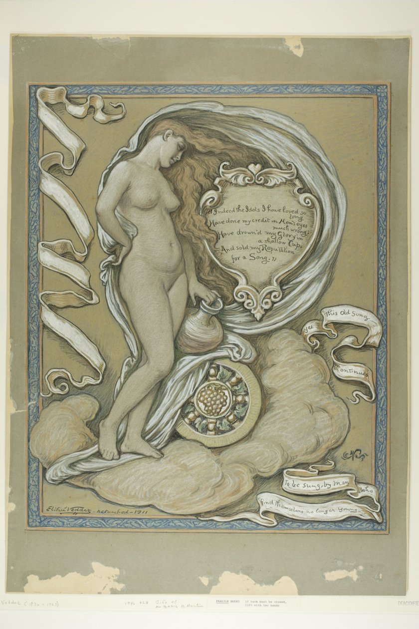 Figurální studie pro Rubaiyat Omara Khayyama od Elihu Vedder