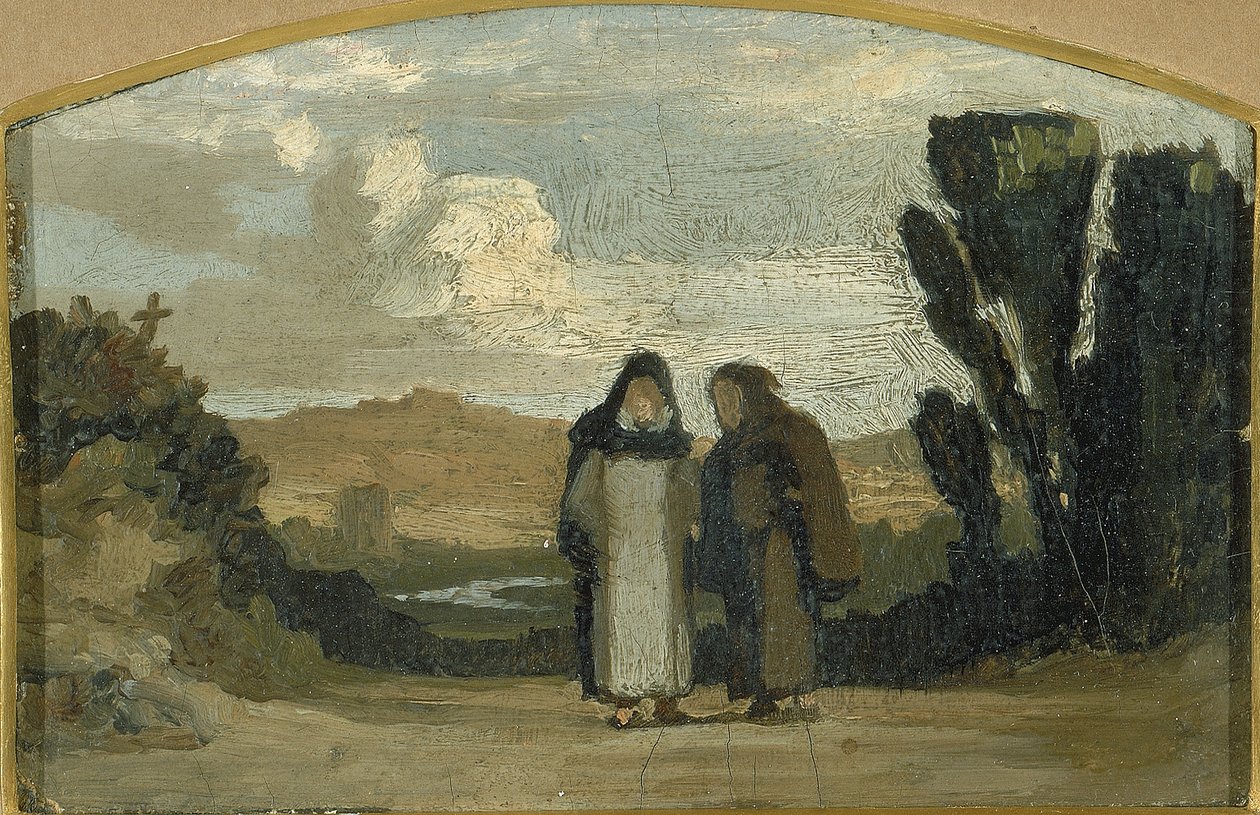 Mniši na Appiově cestě od Elihu Vedder
