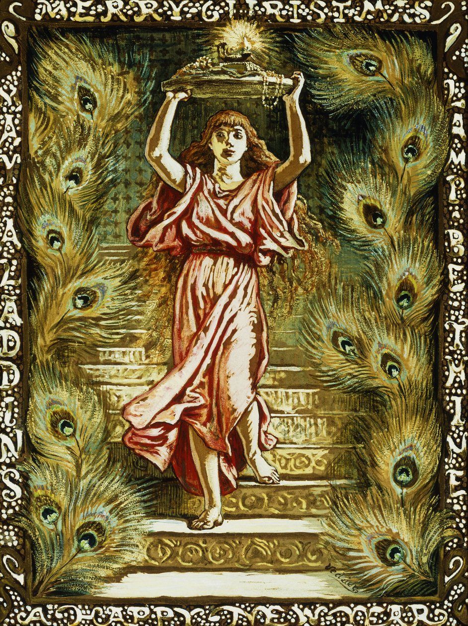 Prang design na Vánoce, od Elihu Vedder