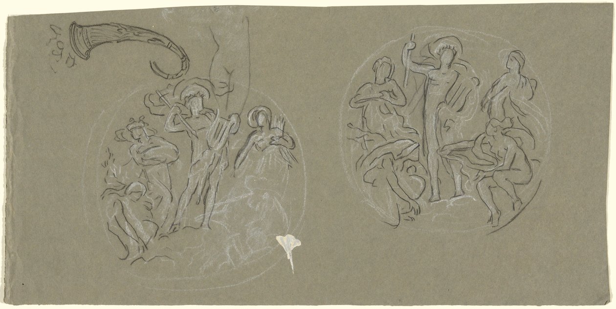 List studií pro Huntington Ceiling od Elihu Vedder
