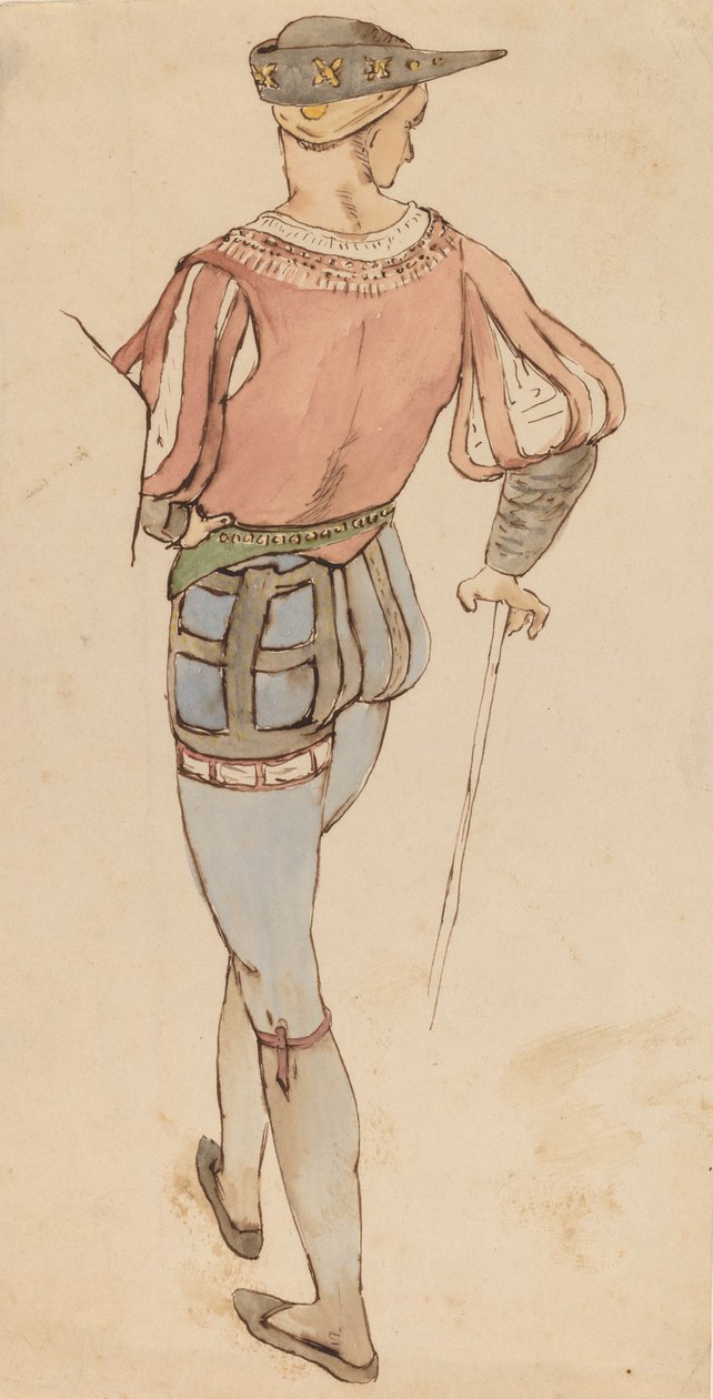 Studium po starém mistrovi, c. 1858. od Elihu Vedder