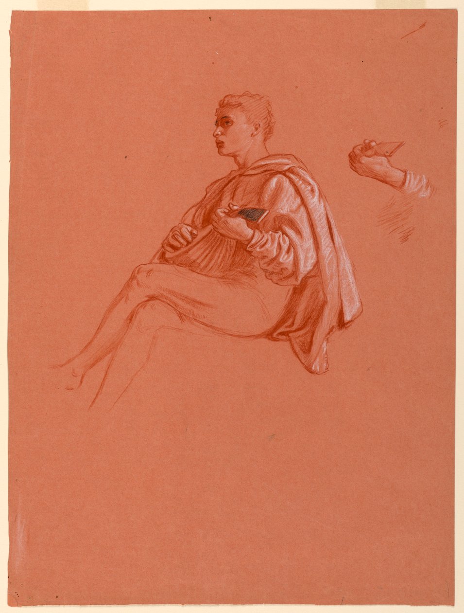 Studie na "Florentinský piknik" od Elihu Vedder