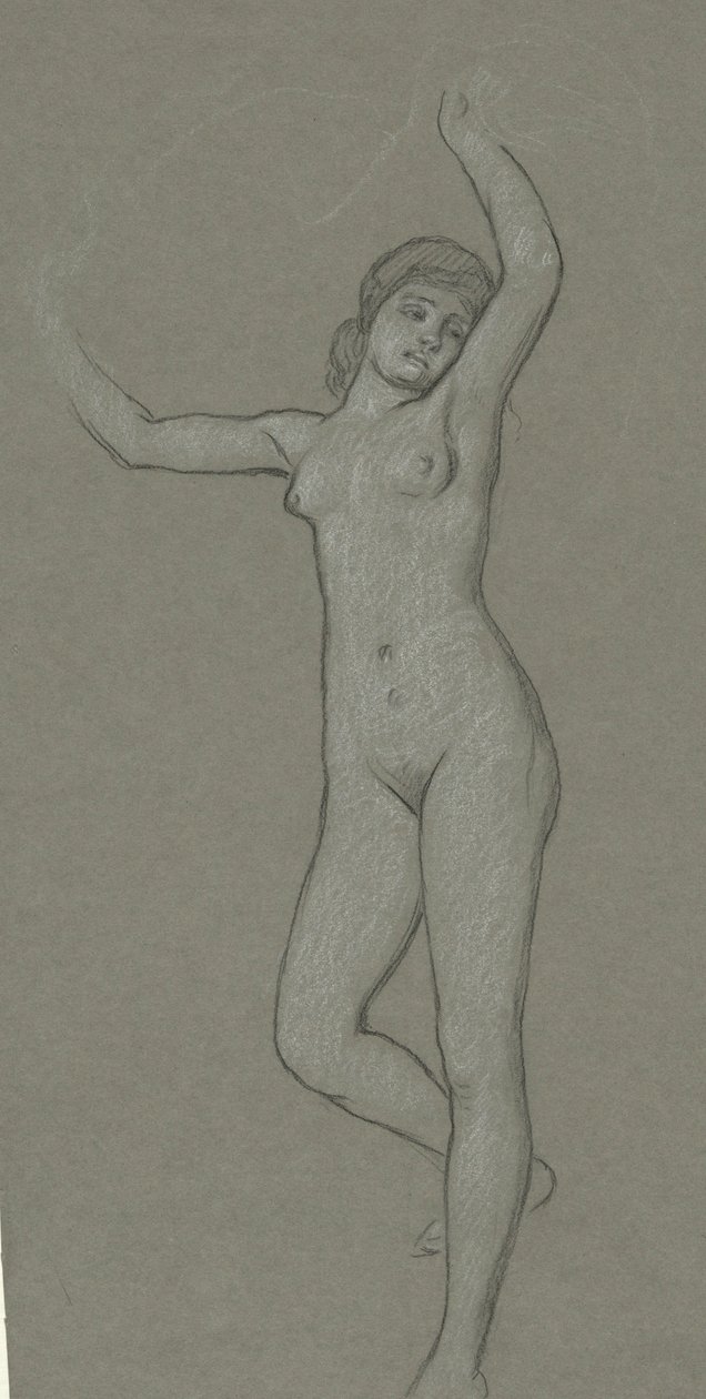 Studie pro postavu Luny od Elihu Vedder