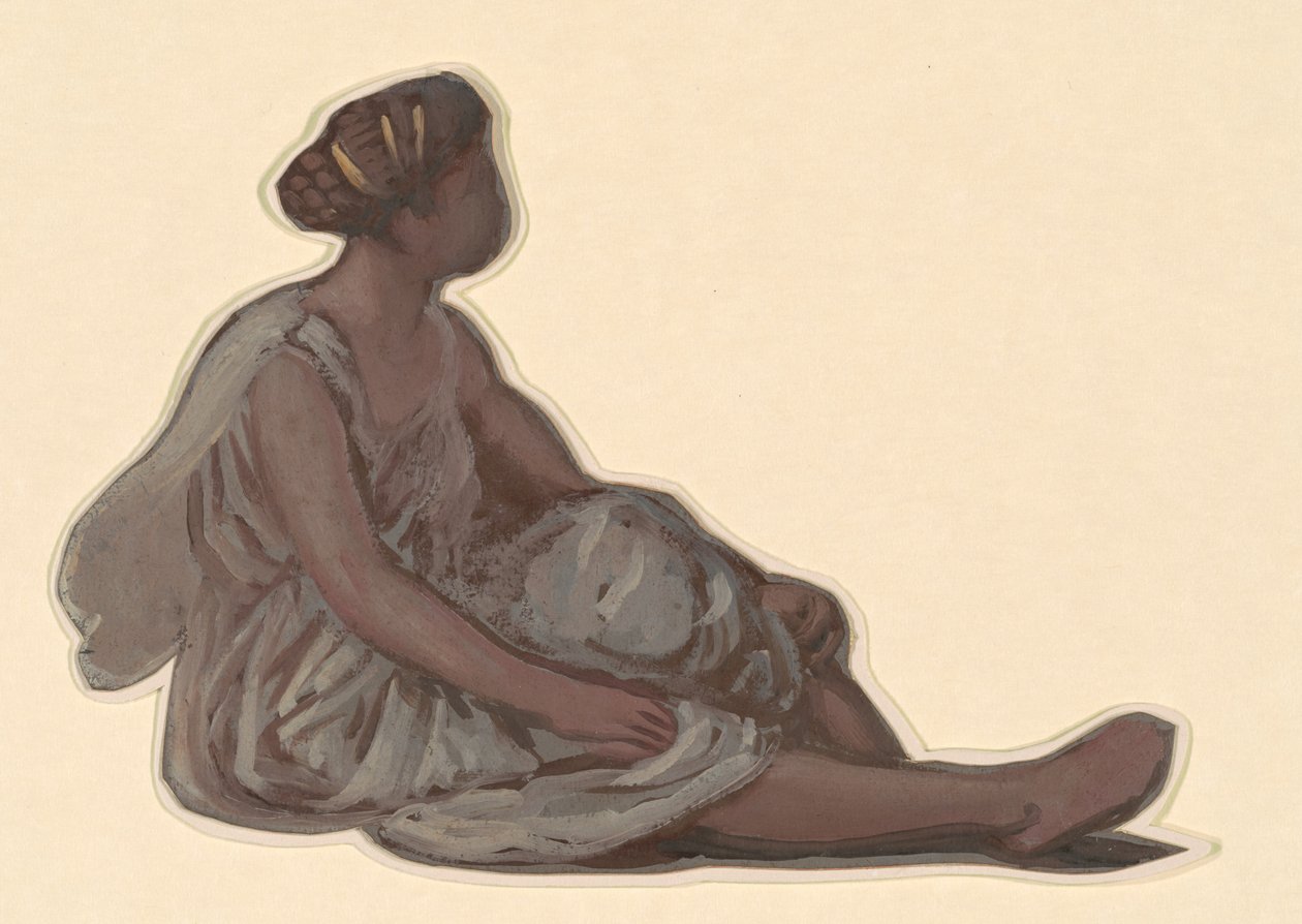 Studie pro koupání řeckých dívek, c. 1872. od Elihu Vedder