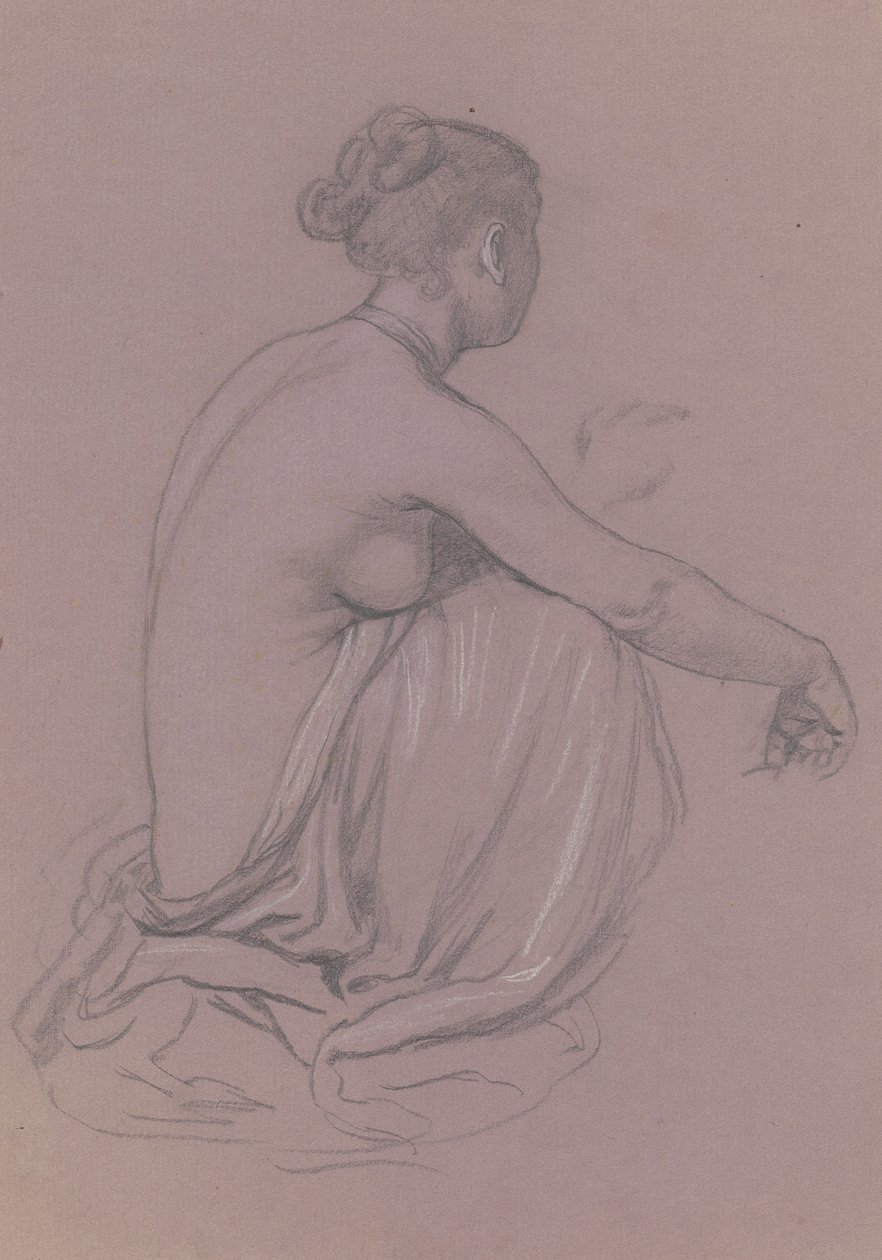 Studie pro koupání řeckých dívek, c. 1872. od Elihu Vedder