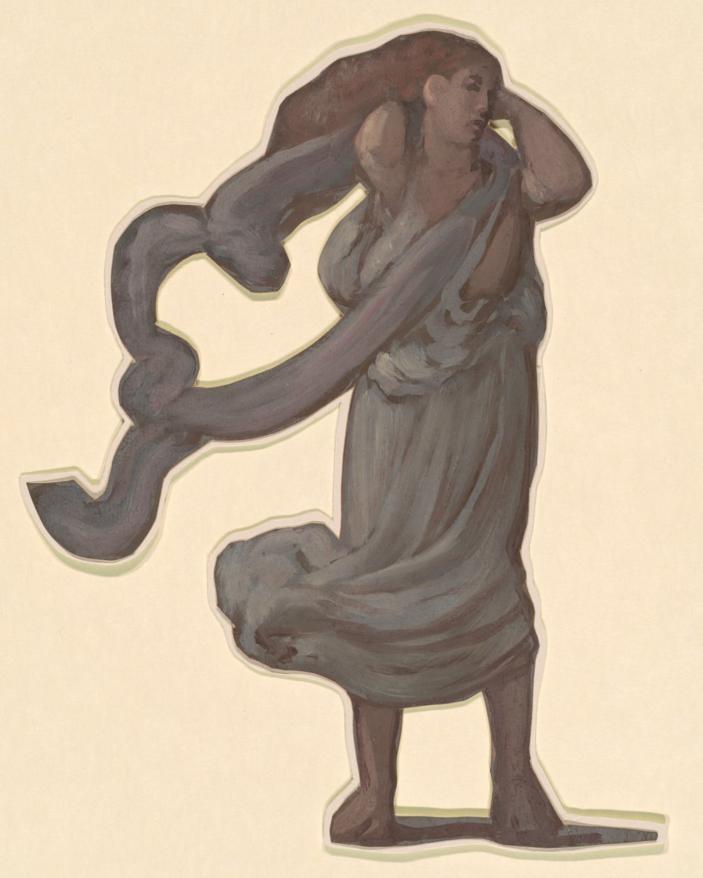 Studie pro koupání řeckých dívek, c. 1872. od Elihu Vedder