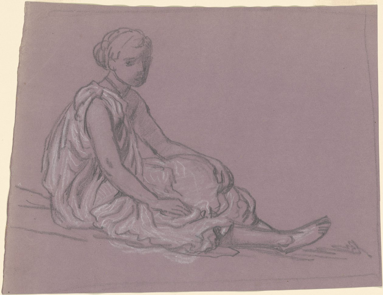 Studie pro koupání řeckých dívek, c. 1872. od Elihu Vedder