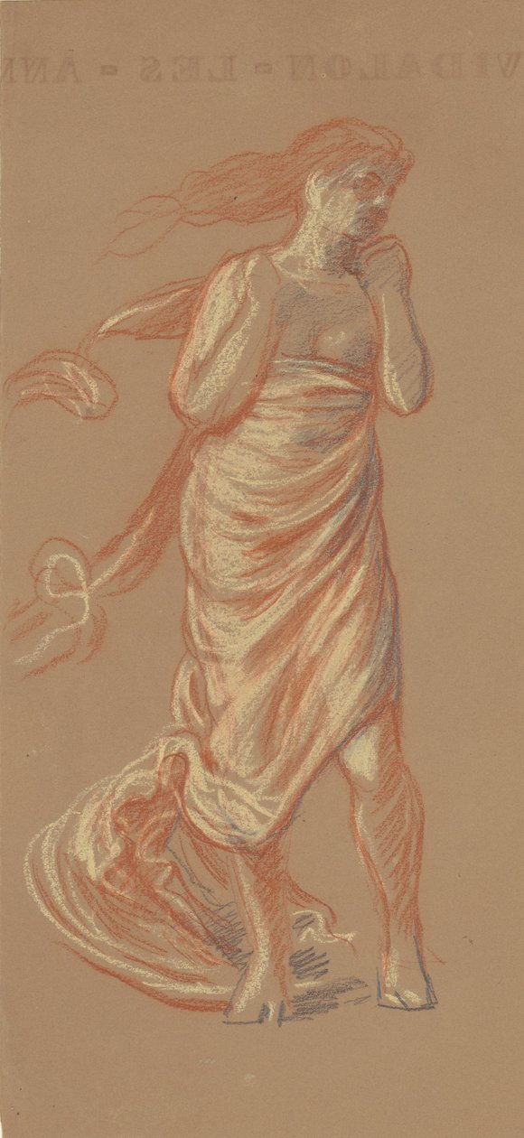 Studie pro koupání řeckých dívek [recto], c. 1872. od Elihu Vedder