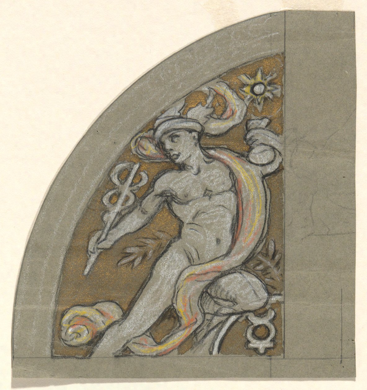 Studie pro Merkur od Elihu Vedder