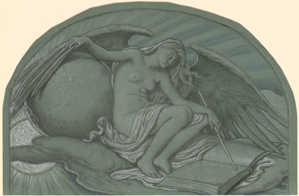 Studie k „Zatmění Slunce Měsícem“ od Elihu Vedder