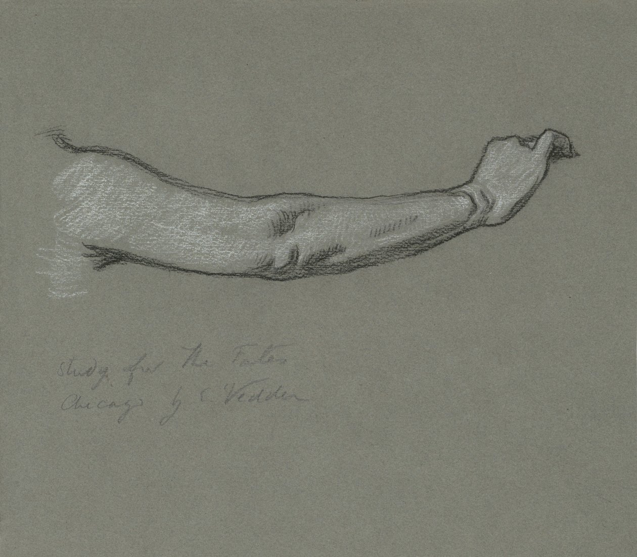 Studie pro osudy shromažďující se ve hvězdách, 1884-1887. od Elihu Vedder