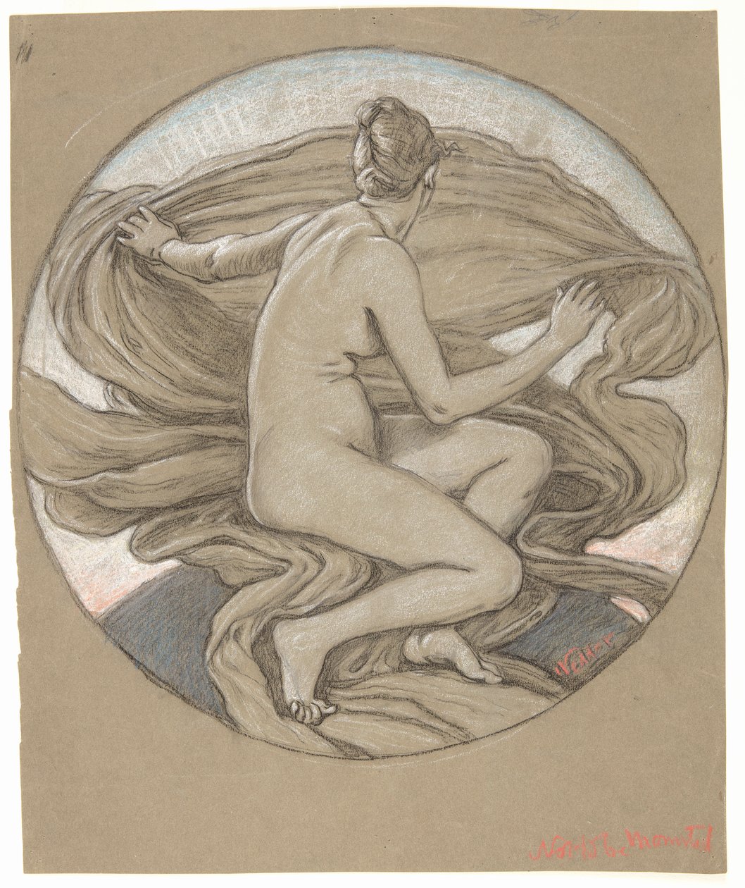Studie na "The Morning Glory" od Elihu Vedder