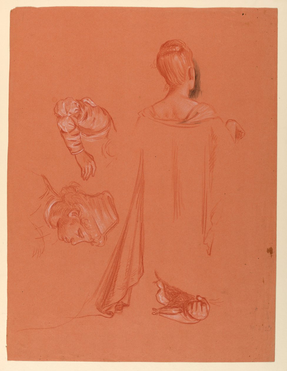 Studie na "Svatební průvod" od Elihu Vedder