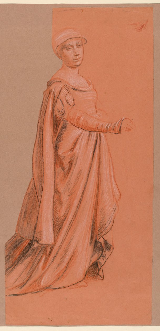 Studie na "Svatební průvod" od Elihu Vedder