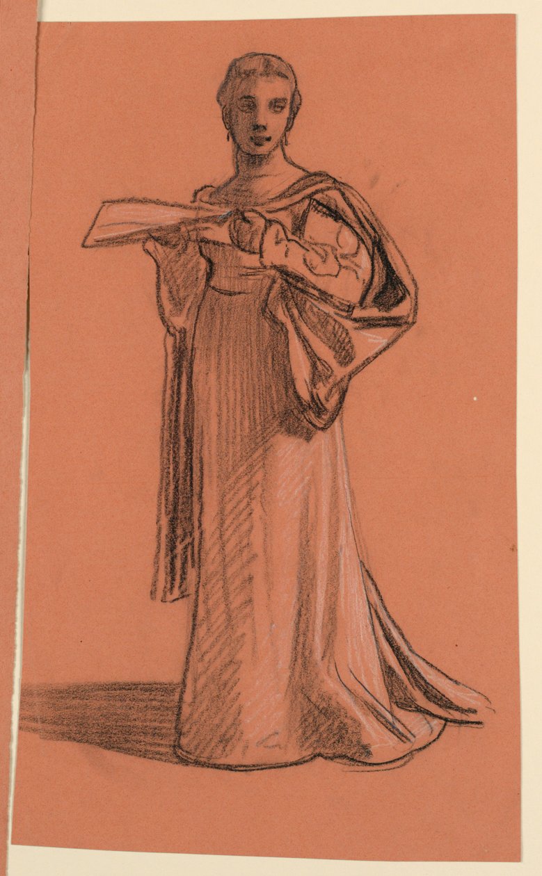 Studie na "Svatební průvod" od Elihu Vedder