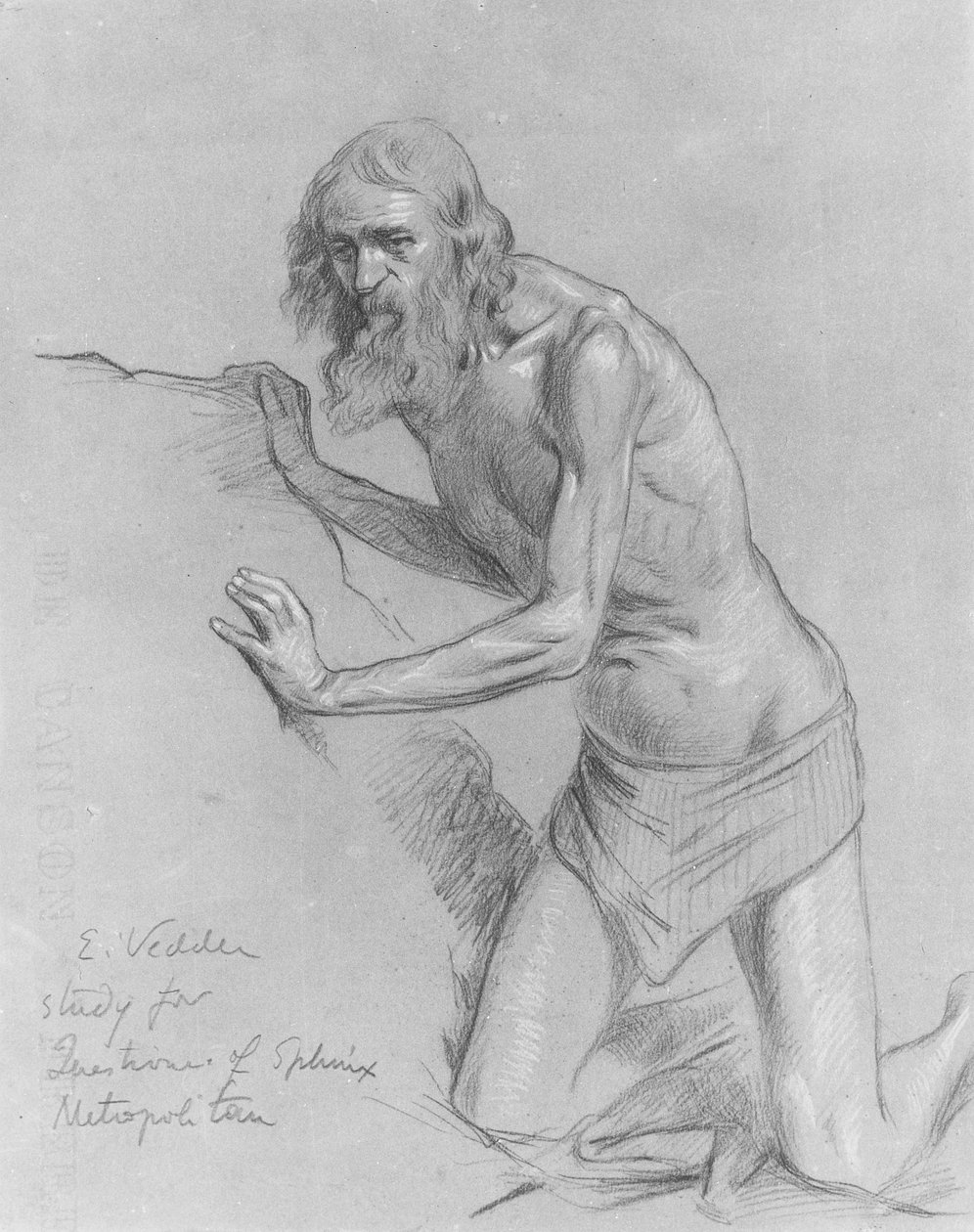 Studie k otázce sfingy od Elihu Vedder