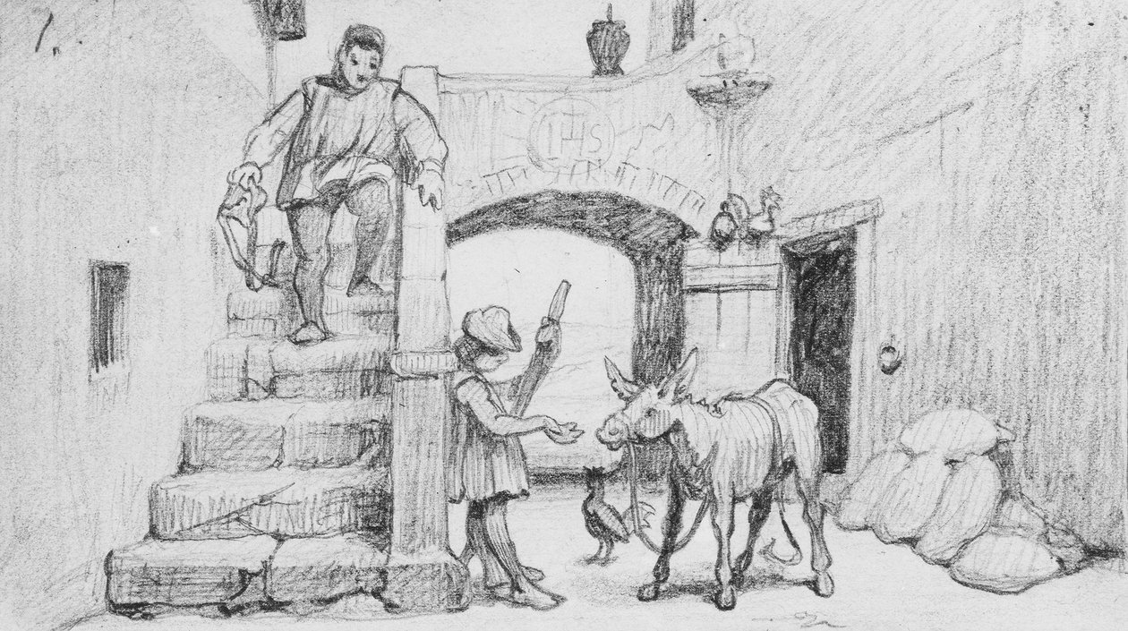Bajka o mlynáři, jeho synovi a oslu  č. 1 od Elihu Vedder