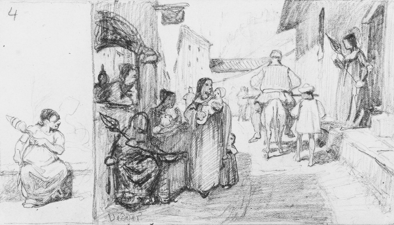 Bajka o mlynáři, jeho synovi a oslu, č. 4 od Elihu Vedder
