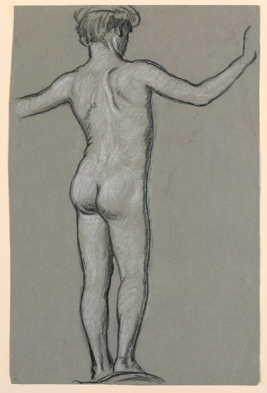figurální studie pro návrh fontány od Elihu Vedder