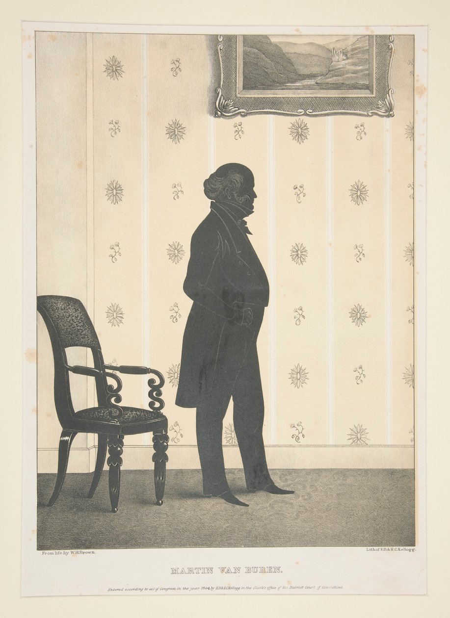 Martin Van Buren, ze souboru 27 portrétů od Elijah C. Kellogg