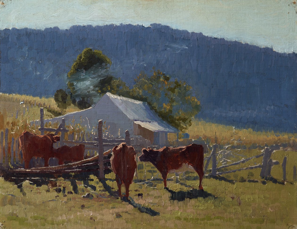 Doba dojení (údolí Araluen) od Elioth Gruner