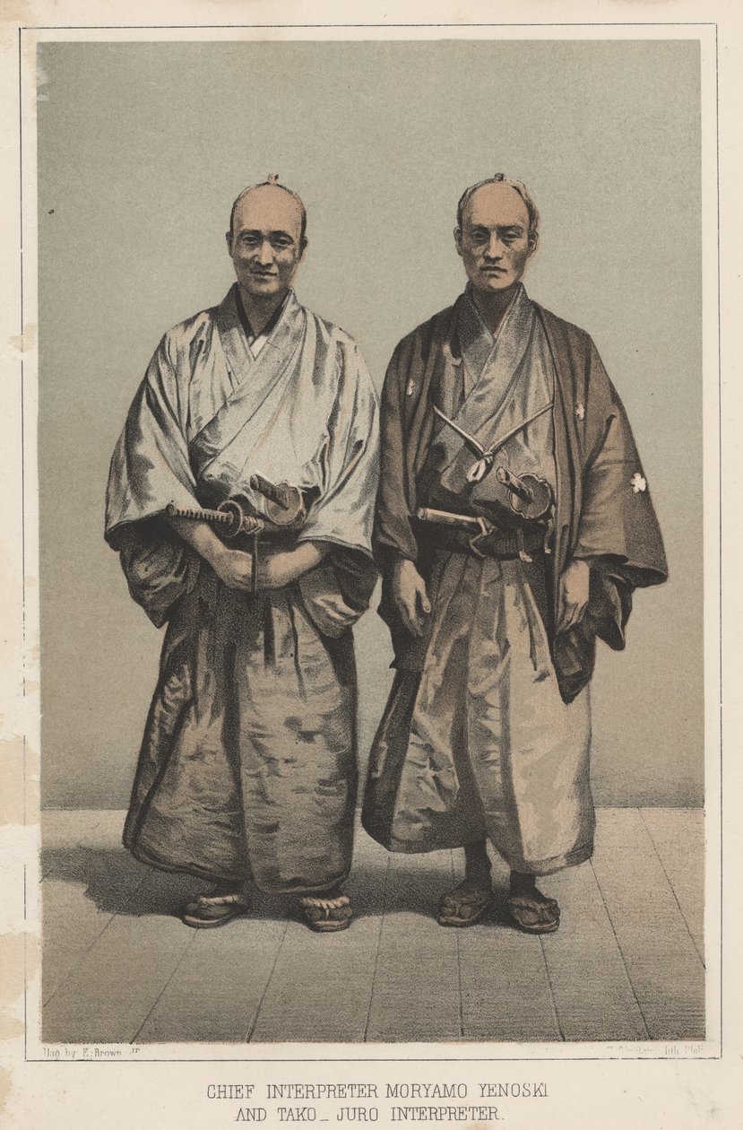 Hlavní tlumočník Mryamo Yenoski a Tako-Juro, tlumočník, 1855 od Eliphalet Brown