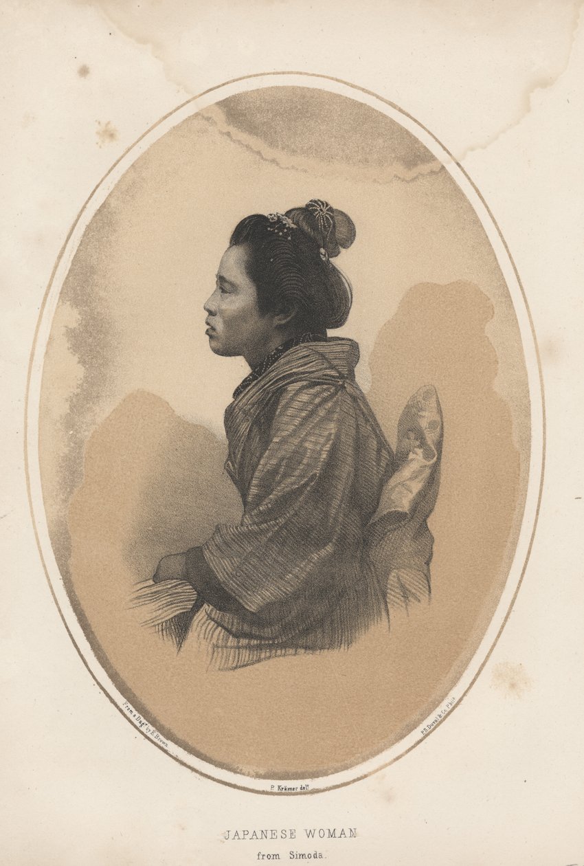 Japonka ze Simody, 1855 od Eliphalet Brown
